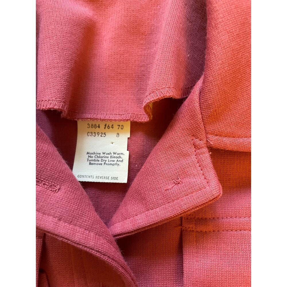 Vintage Womens 2-piece Set Button Shirt Pants Sz Small Classic 80s Travel Office - Picture 9 of 12